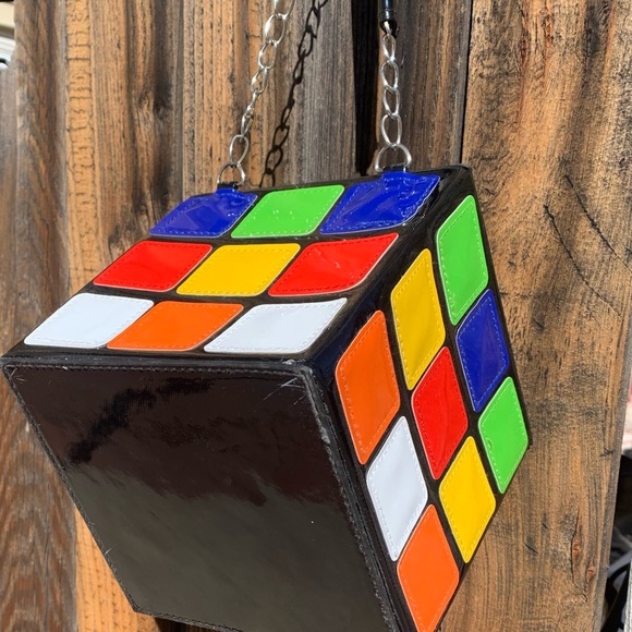 Rubix cube inspired handbag - Picture 2 of 4
